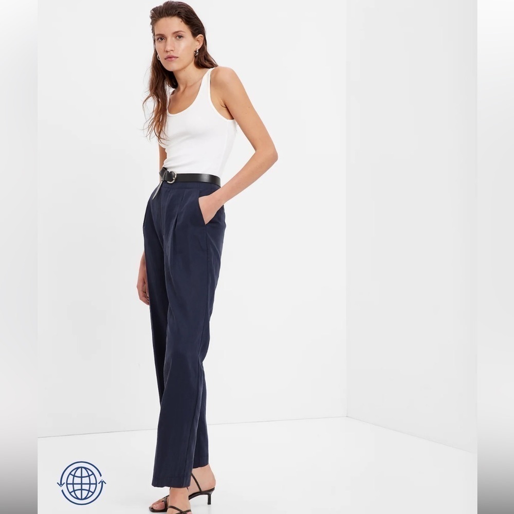 Theory raffi slim fit blue pants trousers size S